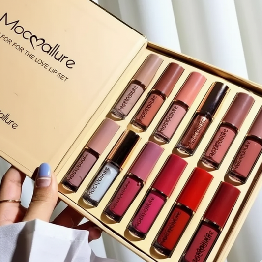Mocallure 12pc Matte Lip gloss set